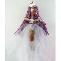 Hand Crafted Hanging Acorn Pendulum Goddess Doll